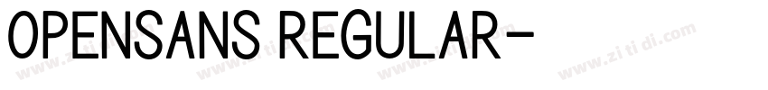 0penSans Regular字体转换